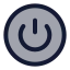 Circlepower icon with duotone standard style
