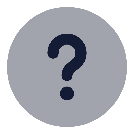 Circle Question Mark Icon in Bulk Rounded style