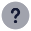 Circlequestionmark icon with bulk rounded style
