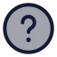 Circlequestionmark icon with duotone standard style