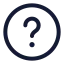 Circlequestionmark icon with stroke rounded style