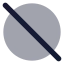 Circleslash icon with bulk rounded style