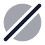 Circleslash icon with bulk rounded style