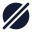 Circleslash icon with solid rounded style