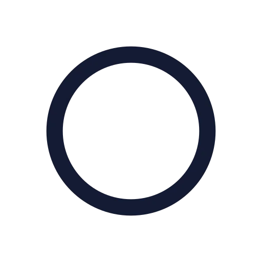 Circle Small Icon in Stroke Sharp style