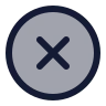 Circle X icon preview