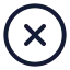 Circlex icon with stroke rounded style