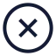 Circlex icon with stroke sharp style