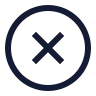 Circle X icon preview