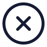 Circle X icon preview