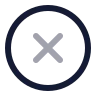 Circle X icon preview