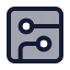 Circuitboard icon with duotone standard style
