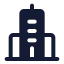City icon with solid standard style