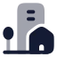 City icon with bulk rounded style