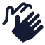 Clapping 01 icon with stroke standard style