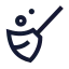 Clean icon with stroke sharp style