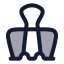 Clip icon with duotone rounded style
