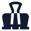 Clip icon with solid sharp style