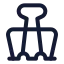 Clip icon with stroke standard style
