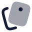 Clipboard icon with bulk rounded style