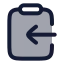 Clipboardcopy icon with duotone rounded style