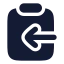 Clipboardcopy icon with solid rounded style