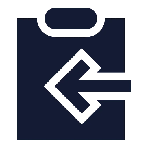 Clipboard Copy Icon in Solid Sharp style