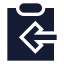 Clipboardcopy icon with solid sharp style