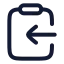 Clipboardcopy icon with stroke rounded style
