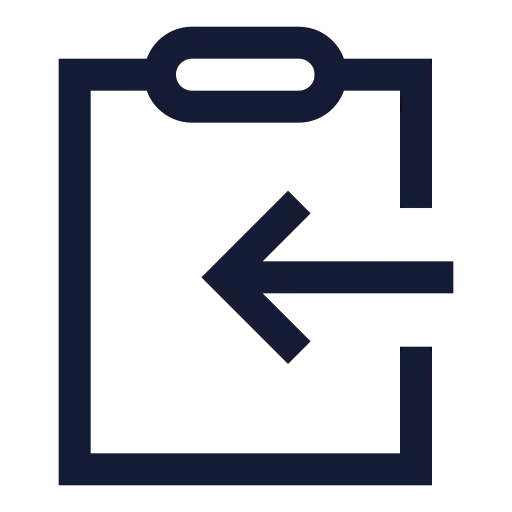 Clipboard Copy Icon in Stroke Sharp style