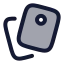 Clipboard icon with duotone rounded style