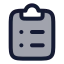Clipboardlist icon with duotone rounded style