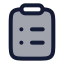 Clipboardlist icon with duotone rounded style