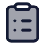 Clipboardlist icon with duotone standard style