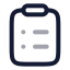 Clipboardlist icon with twotone rounded style