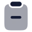 Clipboardminus icon with bulk rounded style