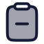 Clipboardminus icon with duotone rounded style