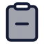 Clipboardminus icon with duotone standard style
