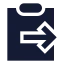 Clipboardpaste icon with solid sharp style