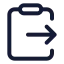 Clipboardpaste icon with stroke standard style