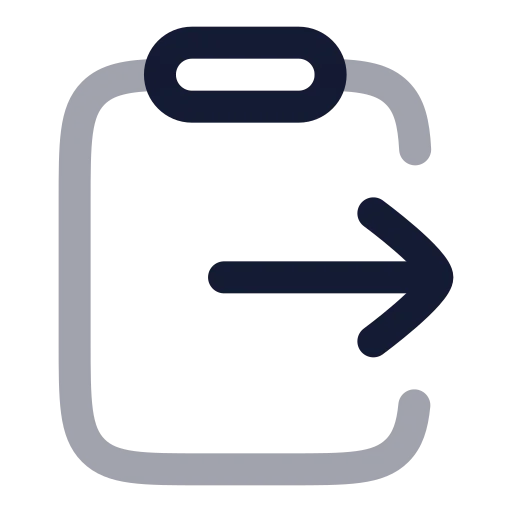 Clipboard Paste Icon in Twotone Rounded style