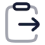 Clipboardpaste icon with twotone rounded style