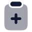 Clipboardplus icon with bulk rounded style