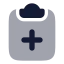 Clipboardplus icon with bulk rounded style