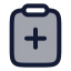 Clipboardplus icon with duotone rounded style