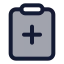 Clipboardplus icon with duotone standard style