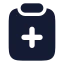 Clipboardplus icon with solid rounded style