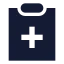 Clipboardplus icon with solid sharp style