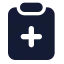 Clipboardplus icon with solid standard style