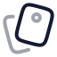 Clipboard icon with twotone rounded style